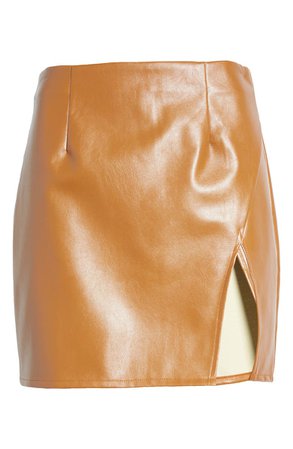 Lulus Walking the Walk Faux Leather Miniskirt | Nordstrom