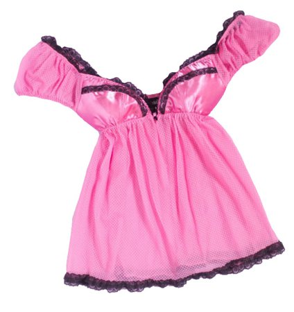 pink black lace babydoll y2k top