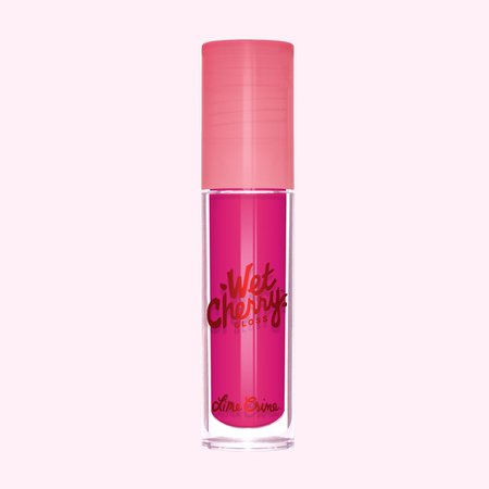 Sour Cherry Hot Pink Scented Shiny Liquid Lip Gloss - Lime Crime