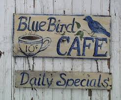 blue cafe sign - Google Search