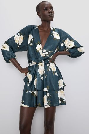 FLORAL PRINT RUFFLED DRESS - Ruffled dresses-DRESSES | JUMPSUITS-WOMAN | ZARA United States