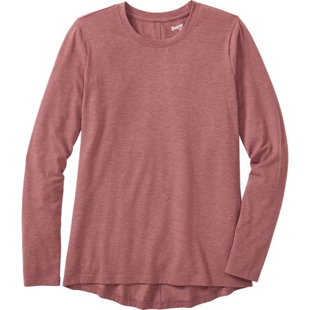 Women's Dry and Mighty Long Sleeve Crewneck duluth rose