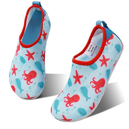 Amazon.com | hiitave Kids Water Shoes Non-Slip Quick Dry Swim Barefoot Beach Aqua Pool Socks for Boys & Girls Toddler | Athletic & Outdoor