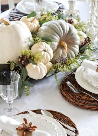 bronze thanksgiving table setting - Google Search