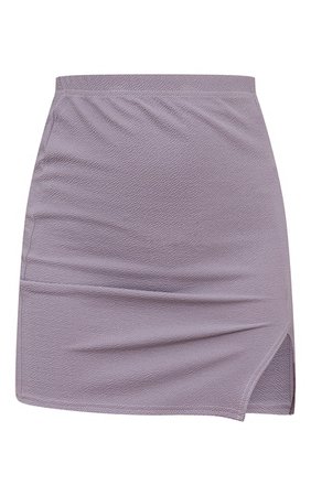 Jemmia Charcoal Grey Split Mini Skirt - Mini Skirts - Skirts - Womens Clothing | PrettyLittleThing USA