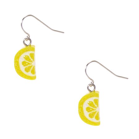 Lemon Slice Drop Earrings | Claire's US