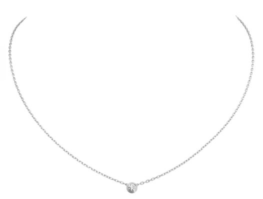 Cartier | Diamants Légers necklace, SM - White Gold, diamond
