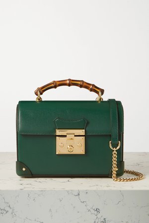Green Padlock small leather shoulder bag | Gucci | NET-A-PORTER