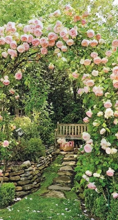 English garden background