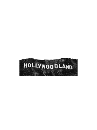 Old Hollywood sign background png