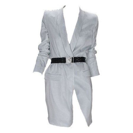 Light Grey Blazer Dress (png)