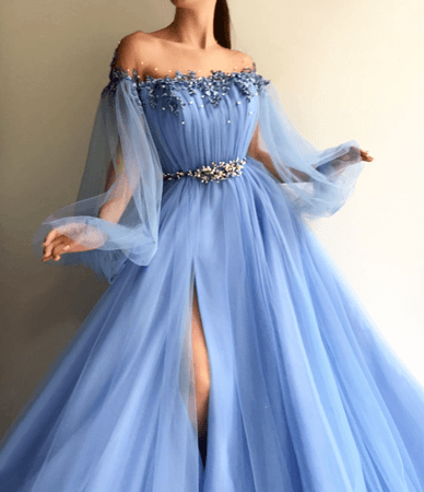 Petite Blue Hot Long 2018 Prom Dress Sexy by prom dresses on Zibbet