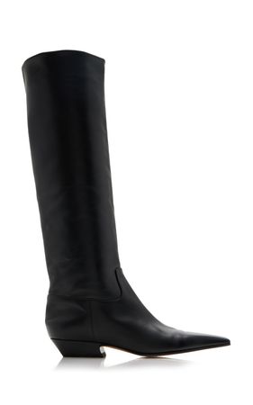 Marfa Leather Knee Western Boots By Khaite | Moda Operandi
