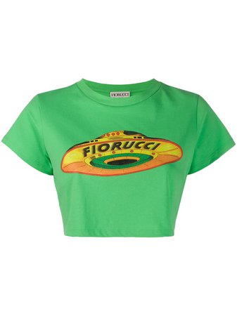 Fiorucci Flying Saucer Cropped T-shirt - Farfetch