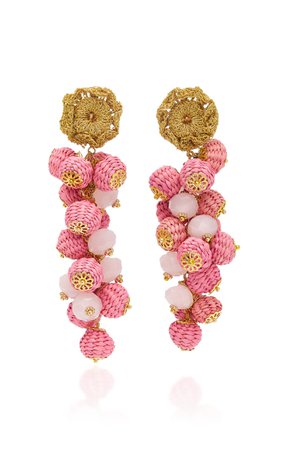 Basket Weave Cluster Drop Earrings by Bibi Marini | Moda Operandi