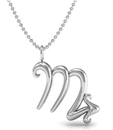 silver Scorpio necklace
