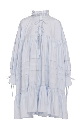 Macy Ruffle-Trimmed Cotton-Poplin Dress by Cecilie Bahnsen