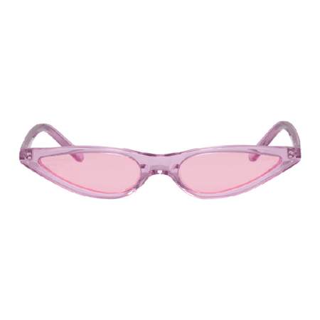 George Keburia Pink Micro Cat-Eye Sunglasses In Flamingopin | ModeSens