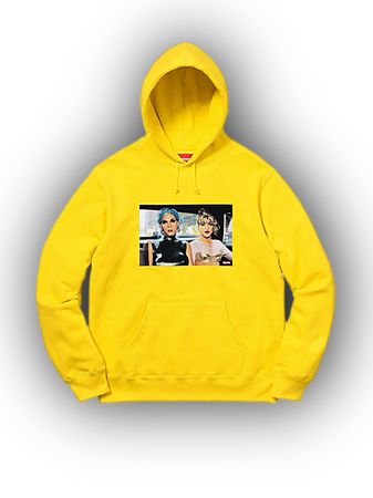 Nan Goldin photography Supreme yellow hoodie sweater