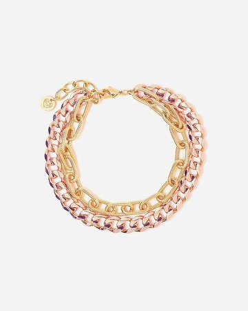 Tess + Tricia Gold & Rose Gold Quinn Double Chain Bracelet