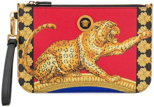 cheetah-print pouch