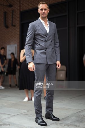 Alexander Skarsgard is seen attending BOSS during Men's New York... News Photo | Getty Images
