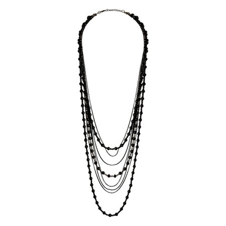 Lovisa Black Mixed Oval Link Necklace