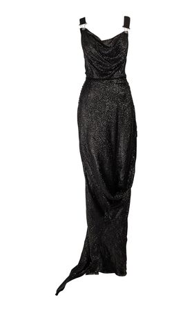 Christian Dior A/w 1999 Metallic Black Overall Gown By Moda Archive X Tab Vintage | Moda Operandi