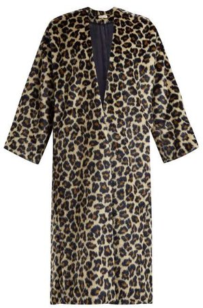 Timothee Leopard Print Faux Fur Coat - Womens - Leopard