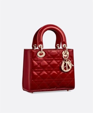 red dior purse