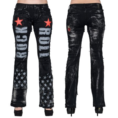 Wornstar Clothing Rock N Roll Star Unisex Stage Pants