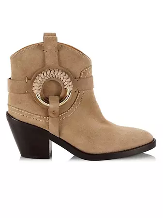 Shop See by Chloé Hana Suede Ankle Boots | Saks Fifth Avenue