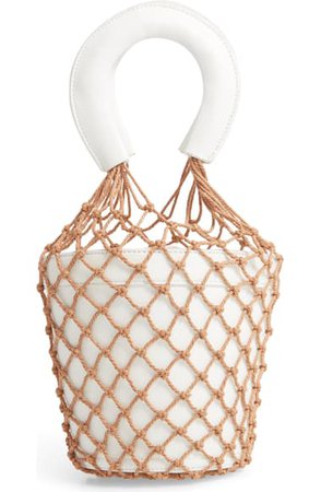 Knotty Net Faux Leather Bucket Bag | Nordstrom