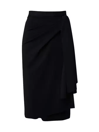 Shop Akris Draped Layered Skirt | Saks Fifth Avenue