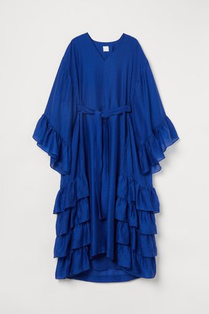 Flare sleeve Kaftan - royal blue - Ladies | H&M US