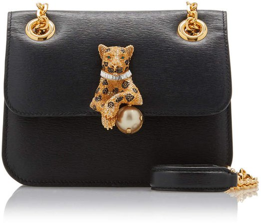 Dolce & Gabbana Jungle Leopard Leather Shoulder Bag