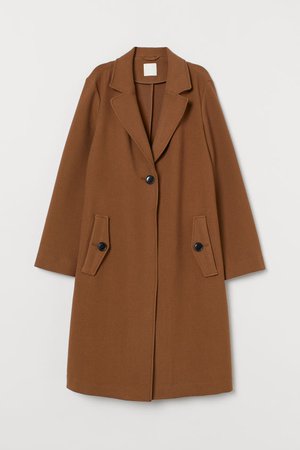 Straight-cut Coat - Brown - Ladies | H&M US