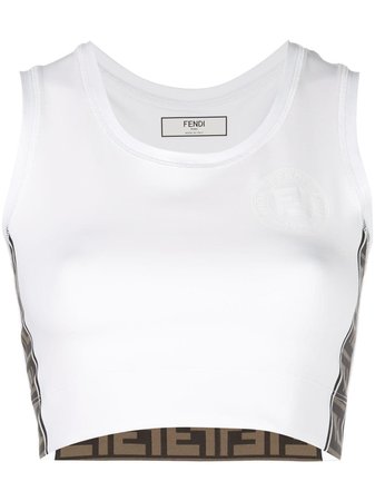 Fendi FF print cropped top $450 - Buy Online - Mobile Friendly, Fast Delivery, Price