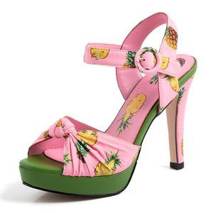Harlow Fruit Print Platform Sandals – FY Zoe Shoe