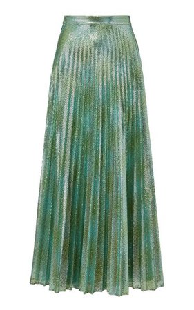 The Sequin Pleated Midi Skirt By Brandon Maxwell | Moda Operandi