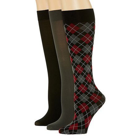 Mixit 3 Pair Trouser Socks - Womens - JCPenney