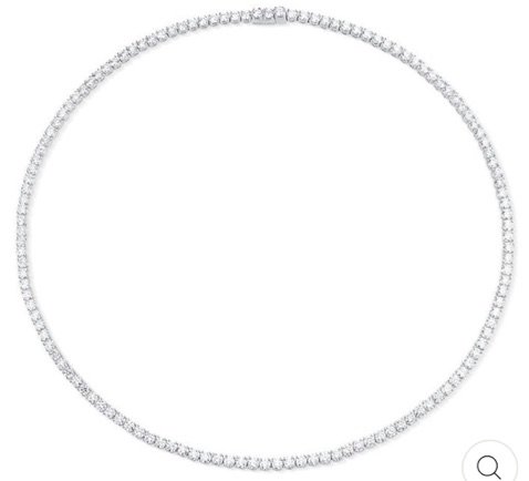 White Gold Diamond Choker Necklace