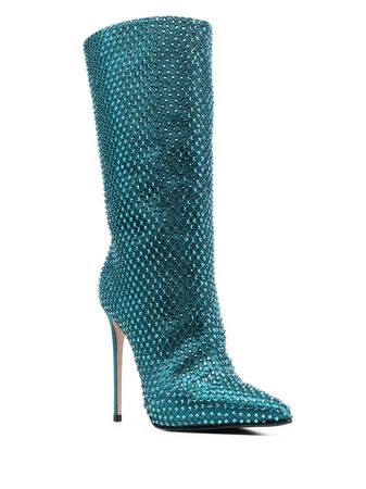 Le Silla Gilda 120mm crystal-embellished Boots - Farfetch