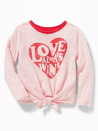 Graphic Tie-Front Top for Toddler Girls | Old Navy