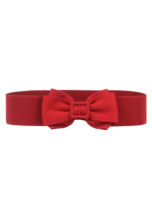 red bow belt