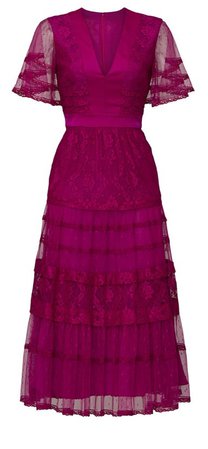 temperley london raspberry dress