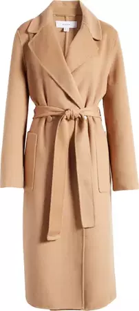 Reiss Lucia Belted Wool Blend Coat | Nordstrom