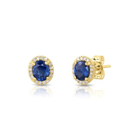 ﻿﻿​blue and gold earring - Google Search