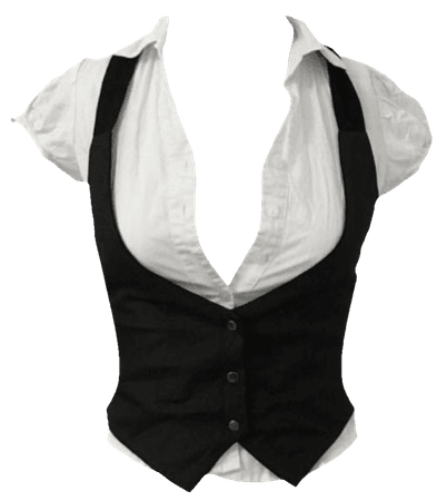 vest with blouse png