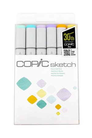 Copic Markers 6-Piece Sketch Set, Blending Basics SKSTM6-BLEN [1541014540-329567] - $12.49